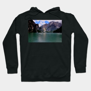 The Seekofel and lake Braies Hoodie